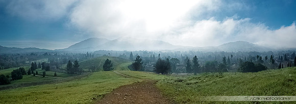 Newhall Park view of Mt Diablo