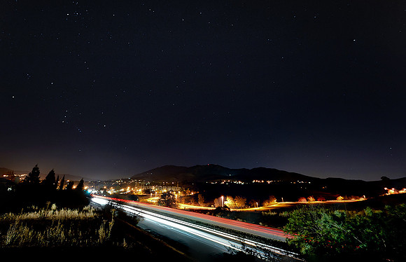 Mt. Diablo at night