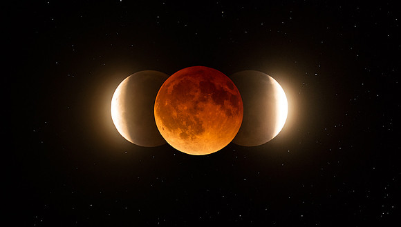 Blood Moon before, during and after 4-15-2014